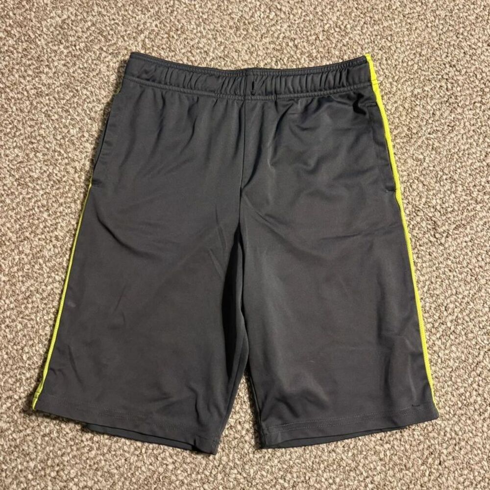 Jumping Beans Amazing Active Shorts Boys 10 Gray Neon Yellow Athletic